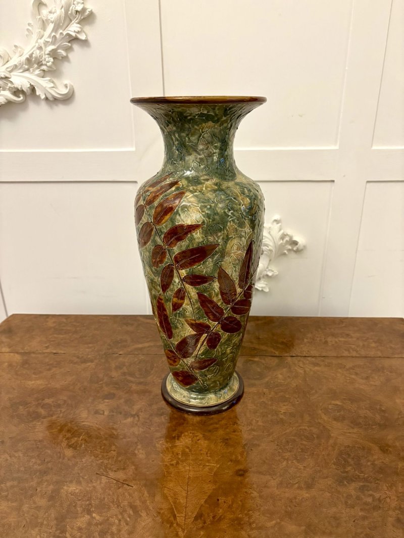 Large Antique Victorian Quality Doulton Vase